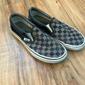 Checkered Vans Boys size 3.5 women’s size 5